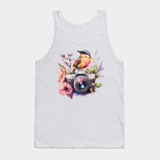 Spring Floral Camera Tank Top